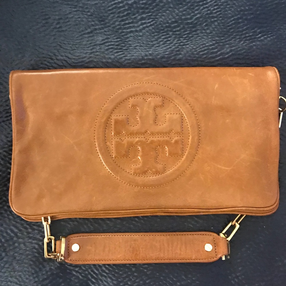 Tory Burch Tan Clutch